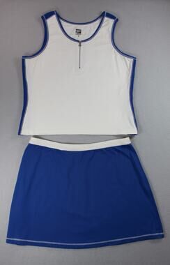 Tail Tech Tank Top Skirt Two Piece Set Women's Medium Tennis Golf Zipper Skirt